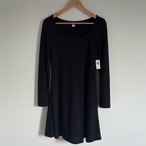 ‼️NWT‼️ Black Square Neck Fit Flare Dress